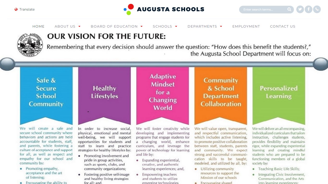 Welcome to Augusta Schools